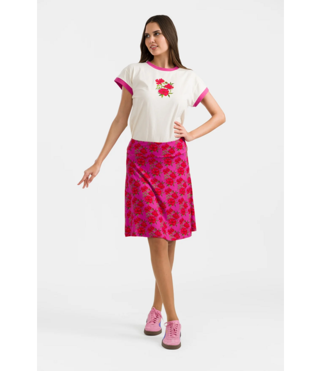 Esmee Skirt - Fuchsia Flowers