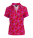 LaLaMour Suzy Top Short Sleeve - Fuchsia Flowers