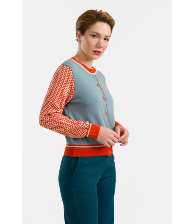 Knitwear Cardigan - Flowers