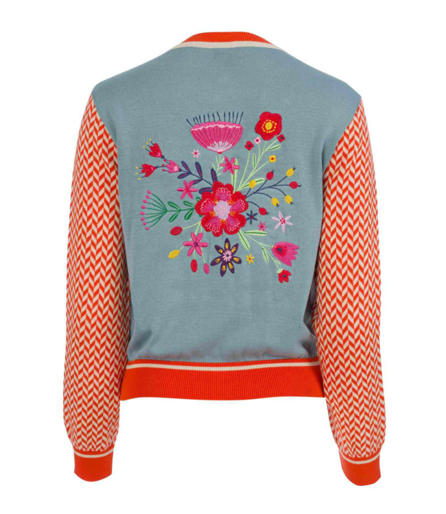 Knitwear Cardigan - Flowers