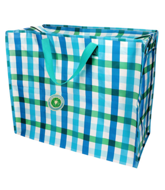 Preorder Jumbo Storage Bag - Blue Gingham