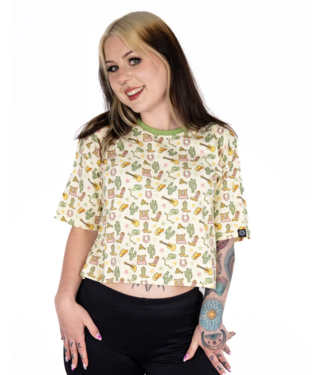 Run & Fly Cowboy Cropped Boxy Tee