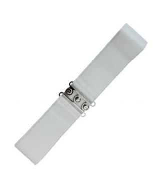 Banned Stretch Belt - White