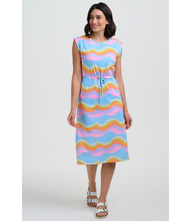 Sloane jersey dress - dreamy waves