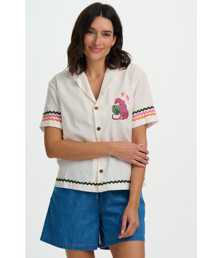 Sugarhill Brighton Michelle Shirt - Pink Leopard