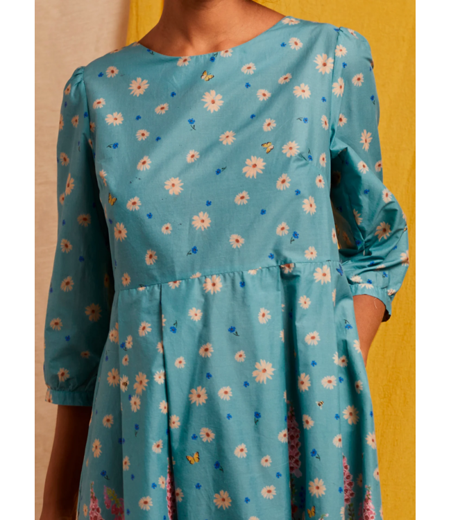 Philippa Dress - Teal Foxgloves