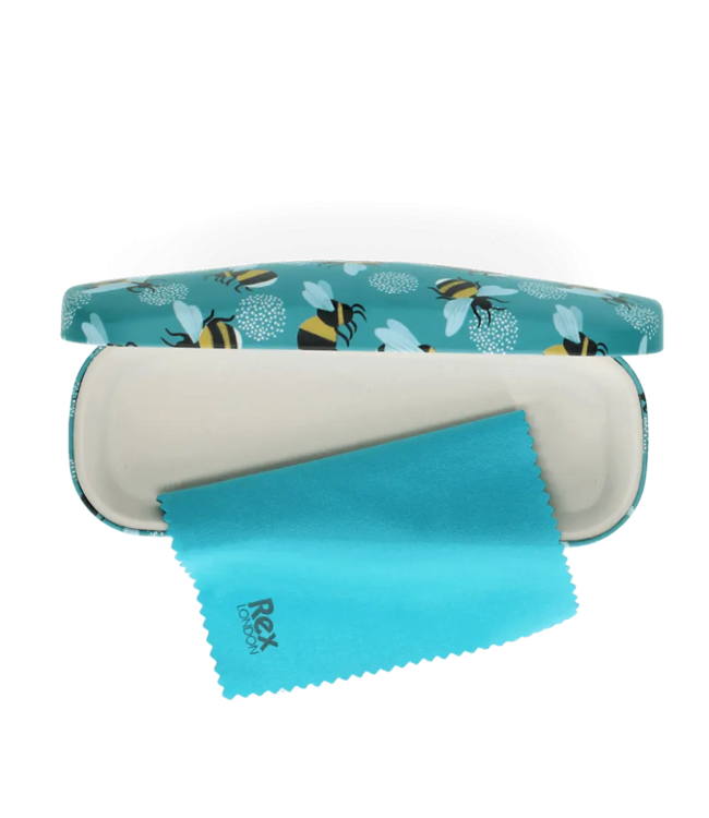 Glasses Case & Cleaning Cloth - Bumblebee