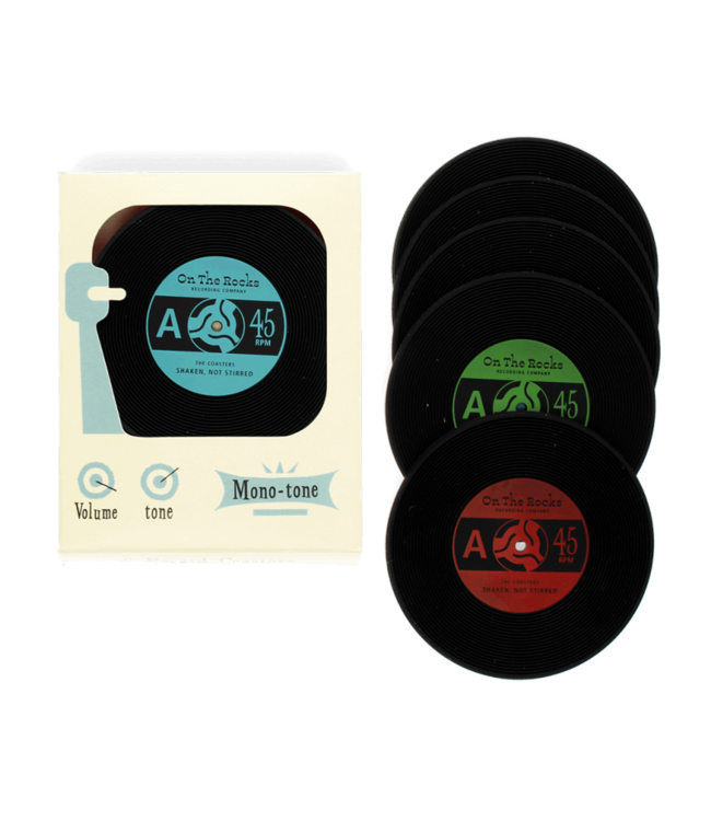 Silicone Coasters (Set of 6) - Vinyl Record
