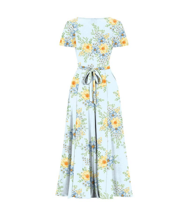 Lyra - Maxi Dress - Blue Spring Floral