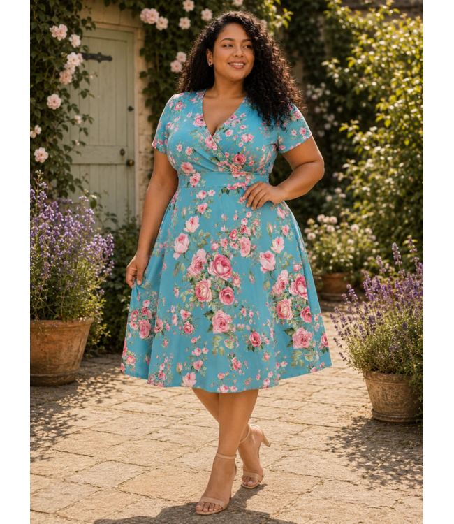 Lyra - Mini Dress - English Rose