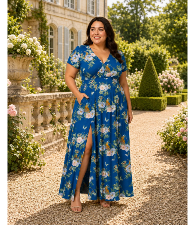 Lyra - Maxi Dress - Sapphire Kingfisher