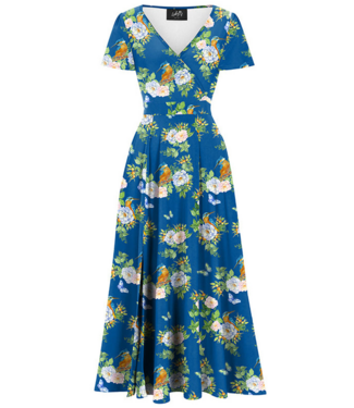 Lady V Lyra - Maxi Dress - Sapphire Kingfisher