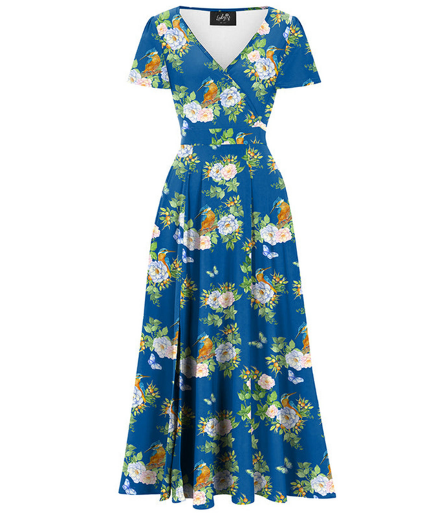 Lyra - Maxi Dress - Sapphire Kingfisher