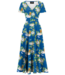 Lady V Lyra - Maxi Dress - Sapphire Kingfisher