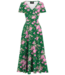 Lady V Lyra - Maxi Dress - Emerald Peony