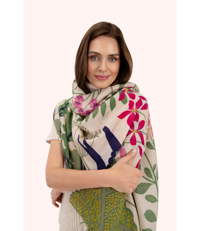 Print Scarf - Swooping Swallows
