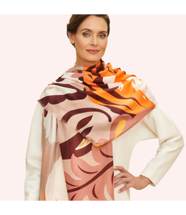 Printed Thrill of the Tiger Scarf