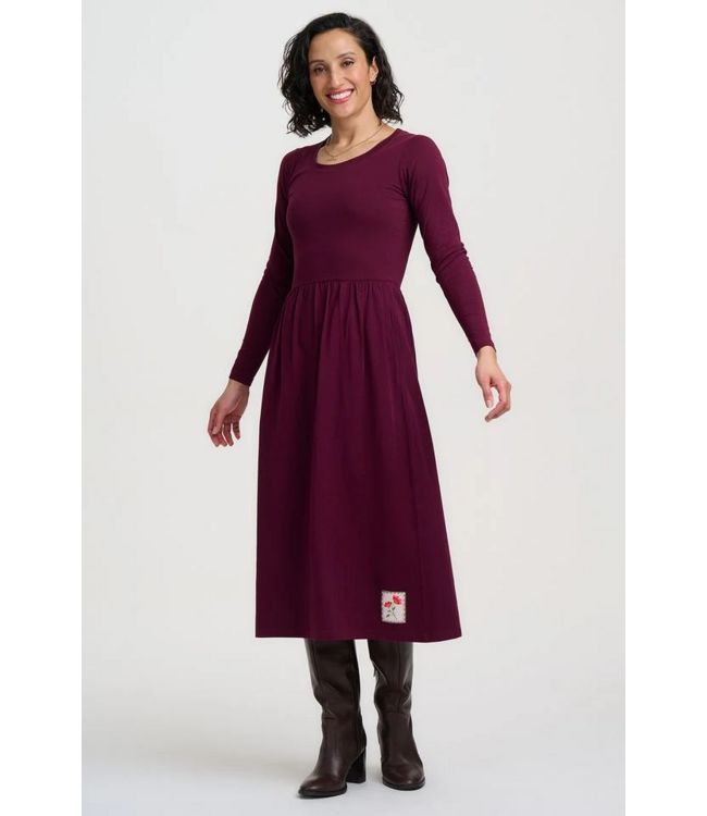 Abella Jesey Midi Dress Flower Label