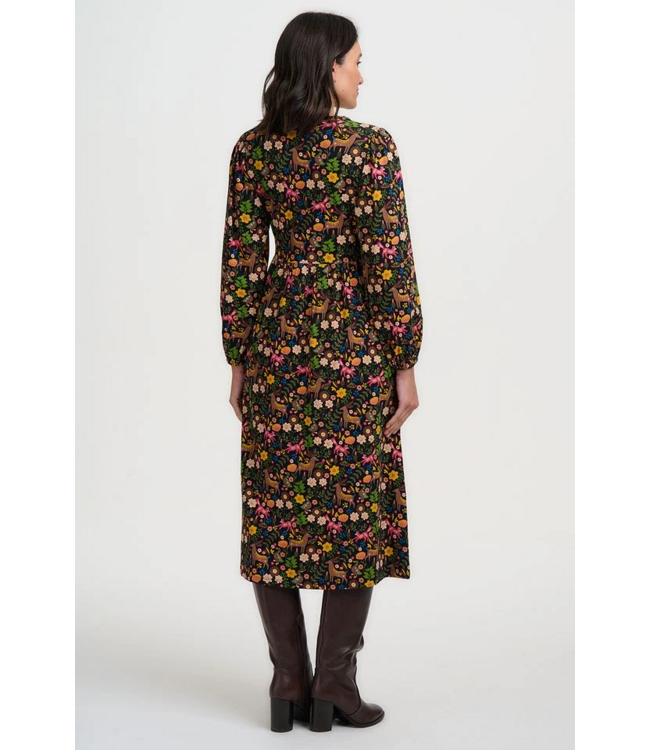 Nyla Jersey Midi Dress Forest Folklore