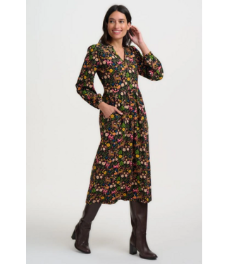 Sugarhill Brighton Nyla Jersey Midi Dress Forest Folklore