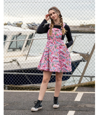 Run & Fly Palm Springs flared pinafore