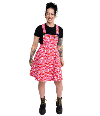Run & Fly Mushroom Flared Pinafore