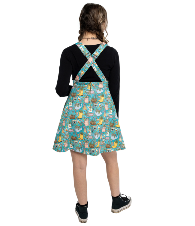 Rebel Romance Bloom & Brew Flared Pinafore Dress
