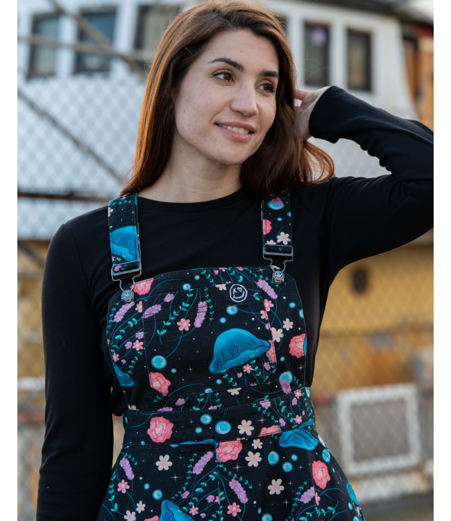 Rebel Romance Floral Jellyfish Flared Pinafore