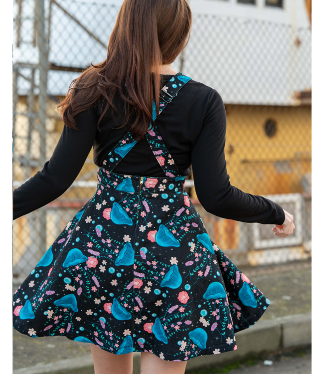 Rebel Romance Floral Jellyfish Flared Pinafore
