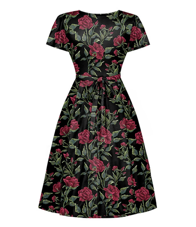 Lyra dress  - Bordeaux Bloom