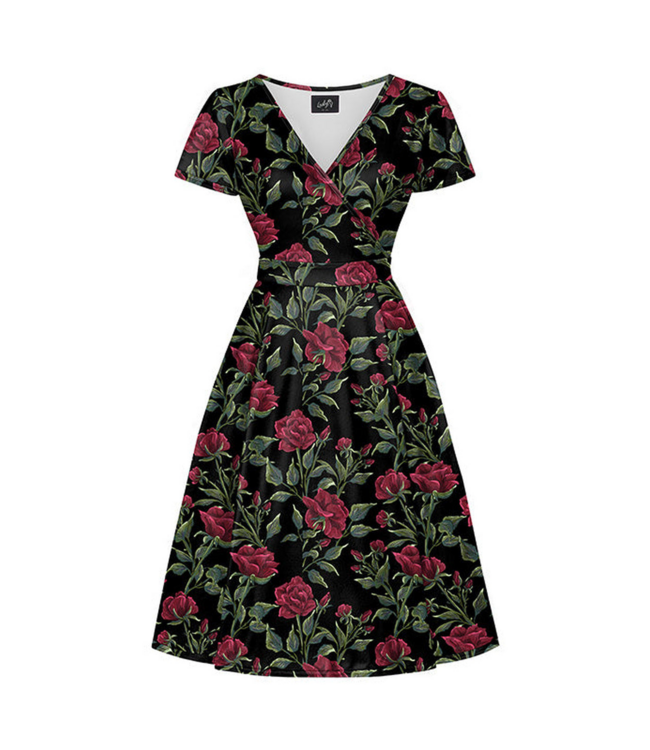 Lyra dress  - Bordeaux Bloom
