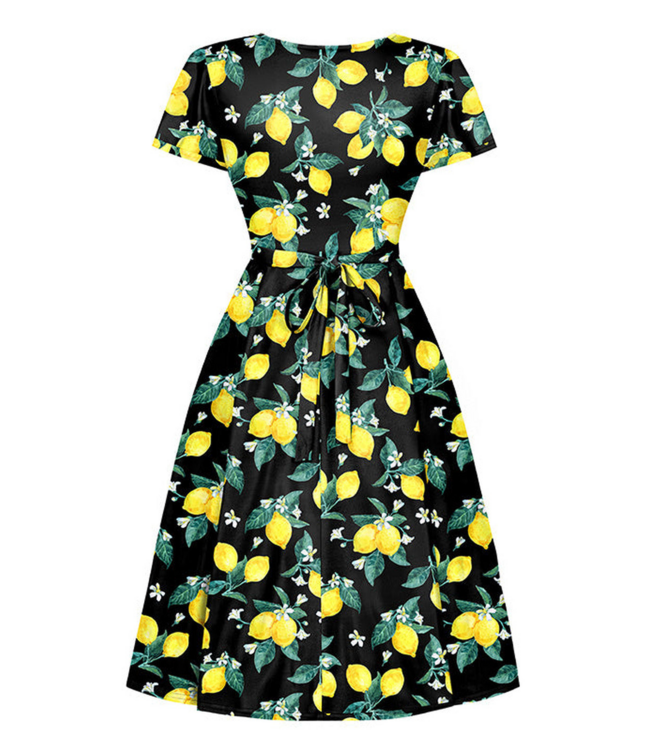 Lyra Dress - Amalfi Lemons size 4XL/5XL