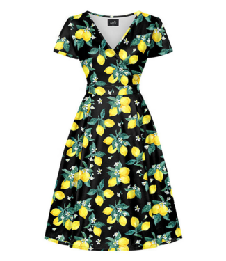 Lyra Dress - Amalfi Lemons size 4XL/5XL