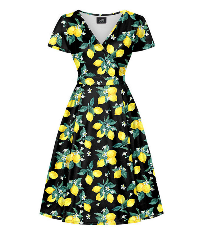 Lyra Dress - Amalfi Lemons size 4XL/5XL