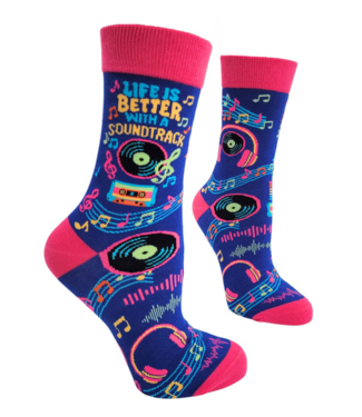 Fabdaz Life Is Better with A Soundtrack socks