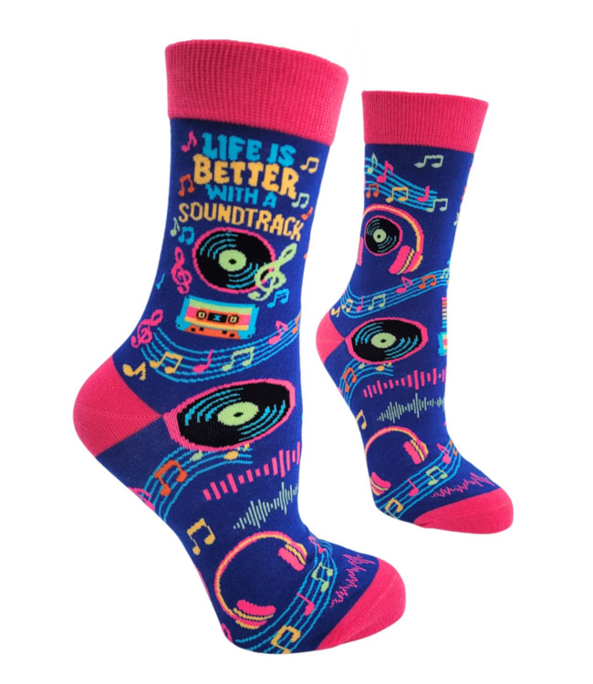 Life Is Better with A Soundtrack socks
