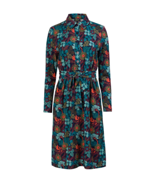 LaLaMour Pearl Dress Slow Bloomer- Navy Peony