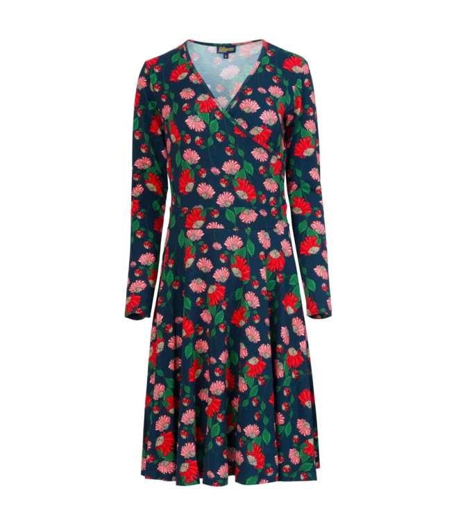 Daisy Dress LS Scarlet Serenade - Navy Peony