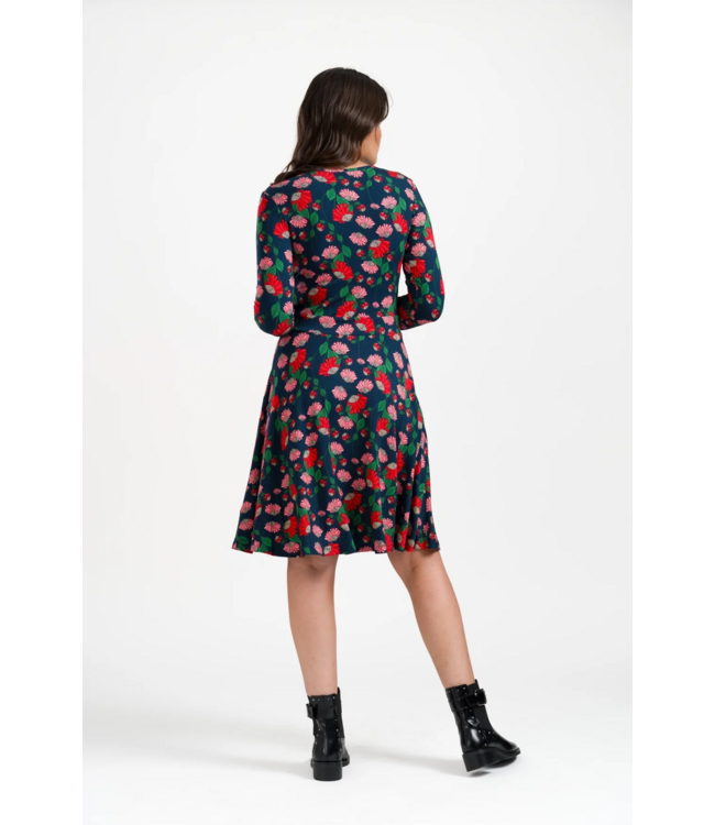 Daisy Dress LS Scarlet Serenade - Navy Peony
