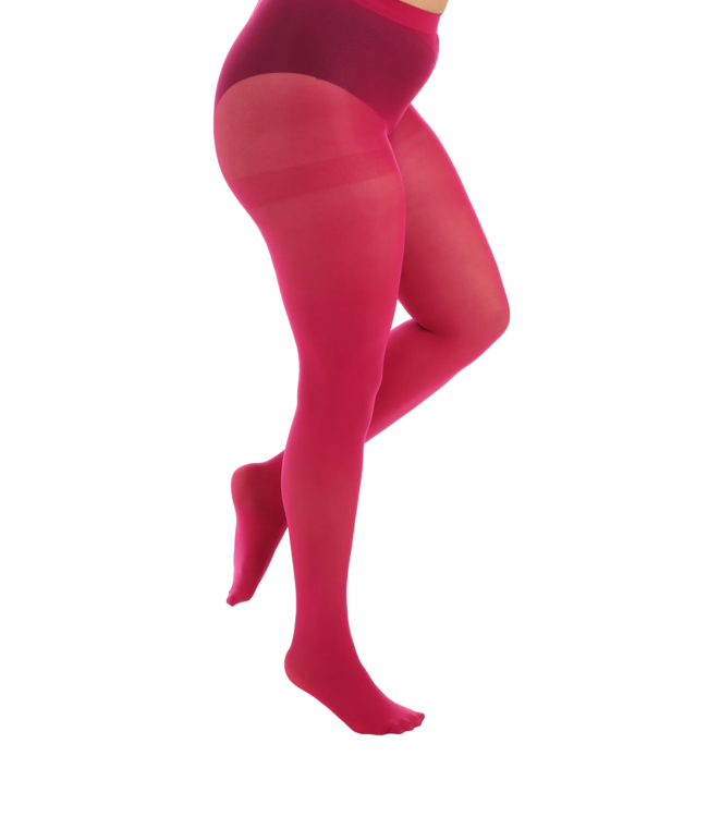 50 Denier Curvy Tights - Cerise