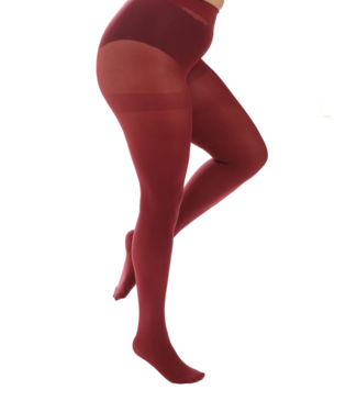 Pamela Mann 90 Denier Curvy Tights - Burgundy