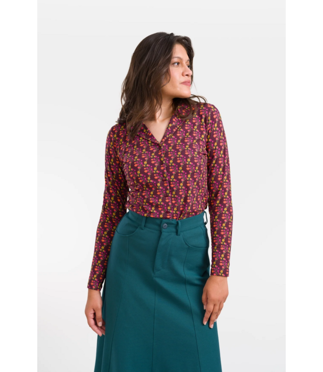 Iris Blouse LS Twilight Fig