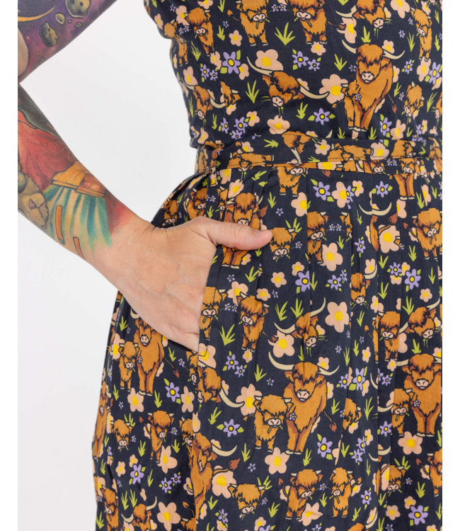 Highland cow dress