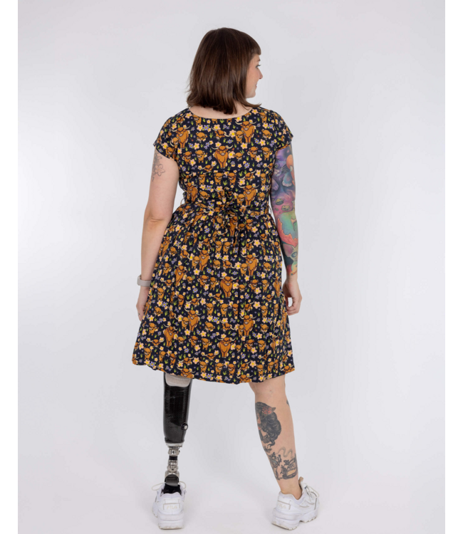Highland cow dress