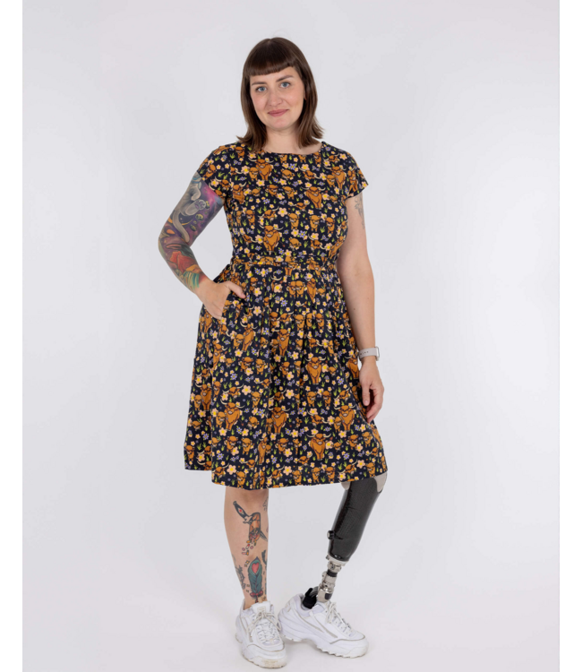 Highland cow dress