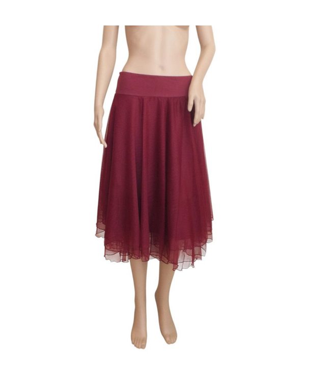 Mesh Petticoat - Plum