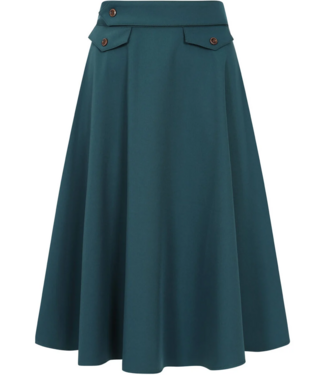 Banned Book club swing skirt - Teal