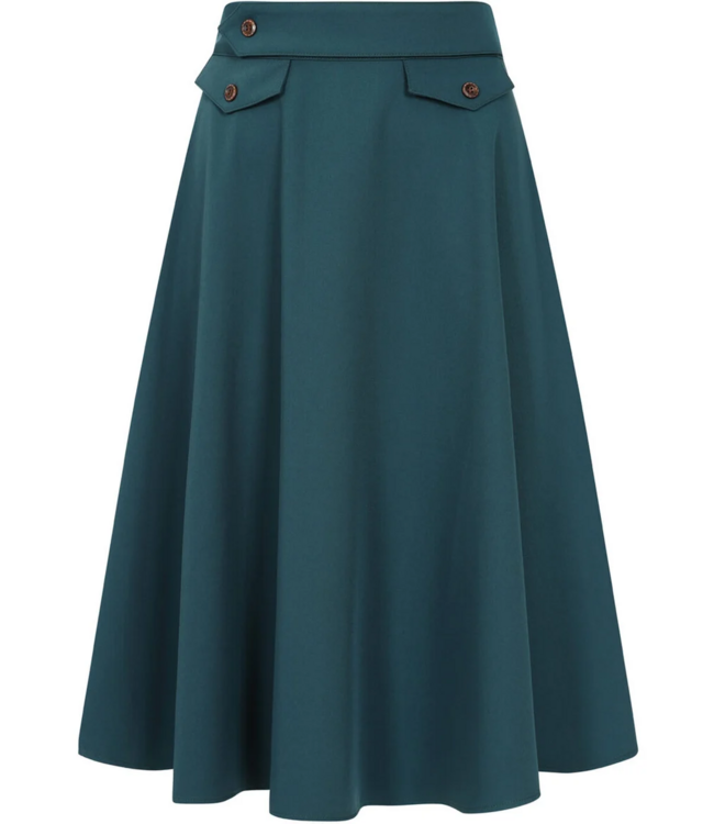 Book club swing skirt - Teal