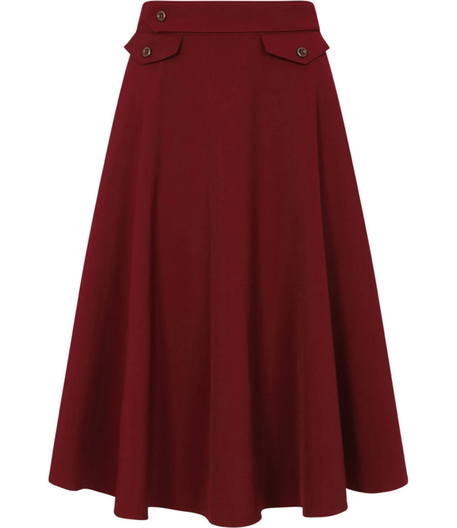 Book club swing skirt - Burgundy