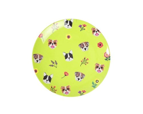 Dogs Small Melamine Plate